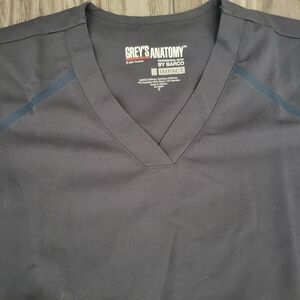 Grey's Anatomy by Barco Impact, Women's Size Small, Scrub Top Shirt, Dark Gray